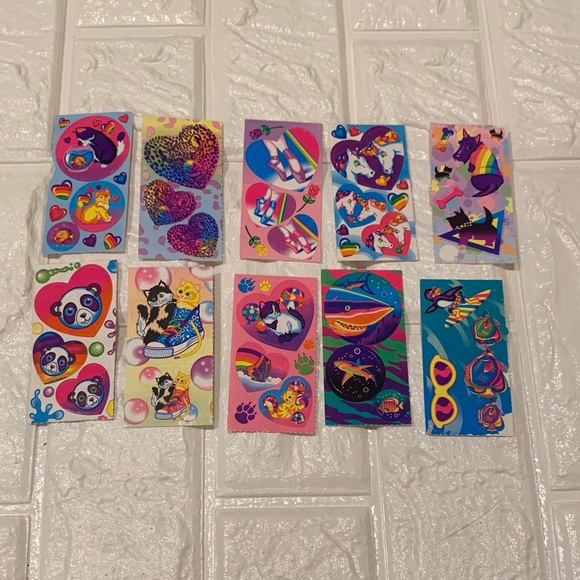 Lisa Frank Other Vintage Lisa Frank Sticker Lot Sheets Poshmark